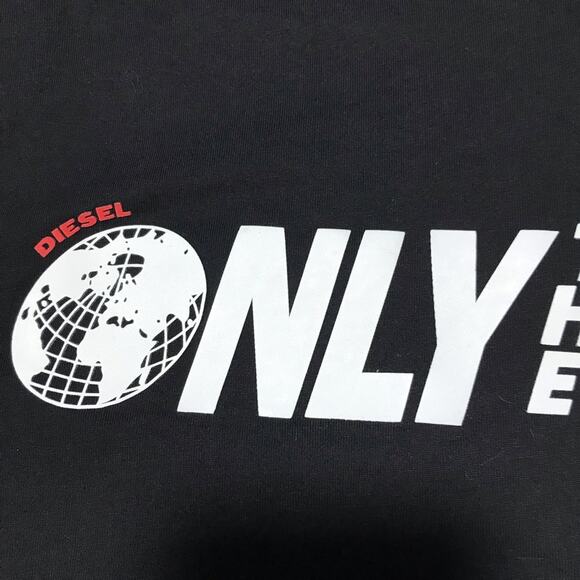 Diesel only the brave black short sleeve tshirt Large soft casual - Picture 6 of 8